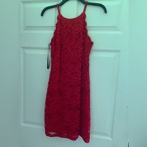 Red JCpenny Lace dress